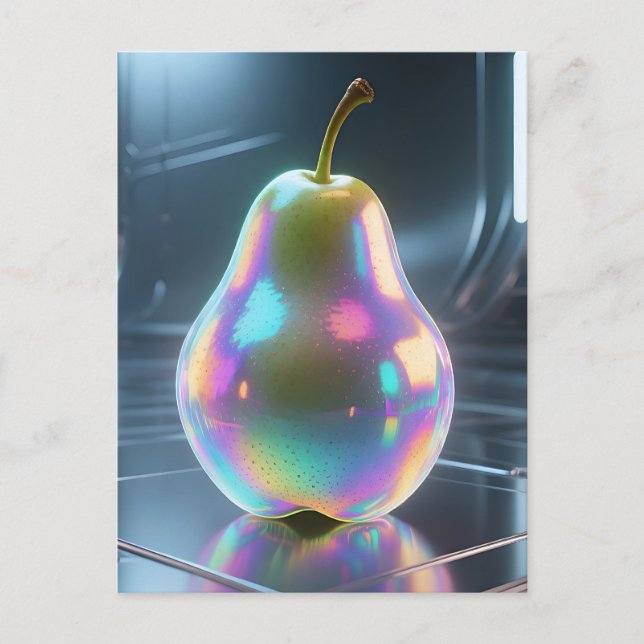 Postal Pera Futurista Irisada (Anverso)