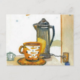 Postal Percolando un poco de cricketArte de café Diane