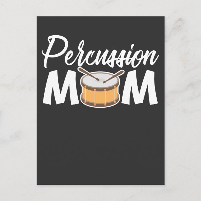 Postal Percussion Mom Drum instrumento musical Drummer (Anverso)