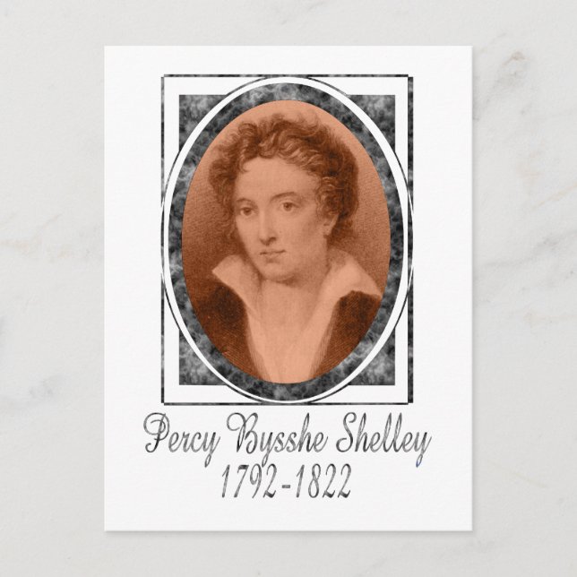 Postal Percy Bysshe Shelley (Anverso)