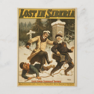 Postal Perdido En Siberia, Cerca De 1898.