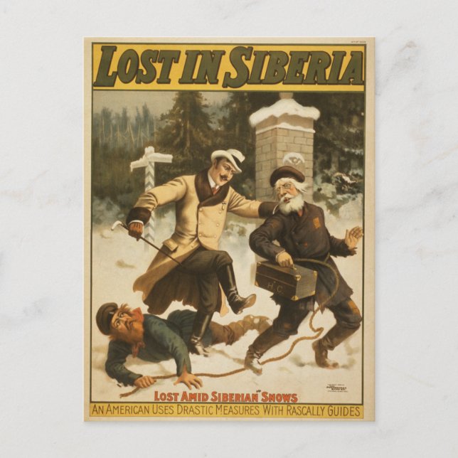 Postal Perdido En Siberia, Cerca De 1898. (Anverso)