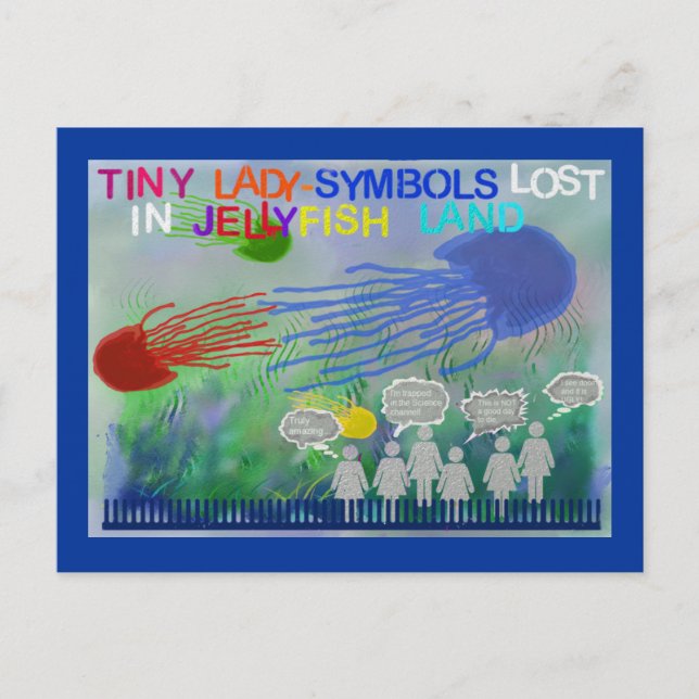 Postal Perdido En Tierra De Jellyfish (Anverso)