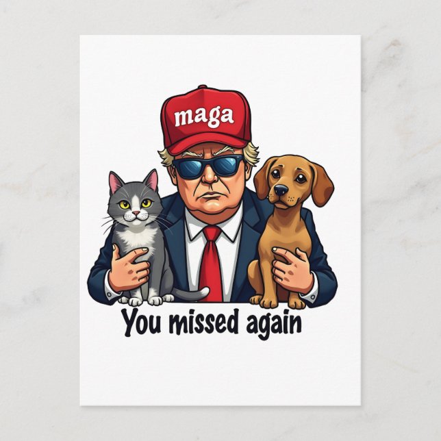 Postal Perdiste de nuevo salvar a los Mascotas de las ele (Anverso)