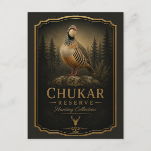 Postal Perdiz Chucar ,Arte