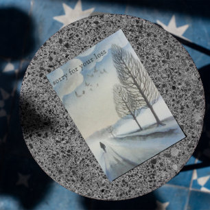 Postal Perdón por tu pérdida, personalizable