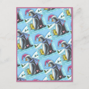 POSTAL PERDONANDO, SOLO CORAZÓN PENGUIN WHIMSY VACACIONES