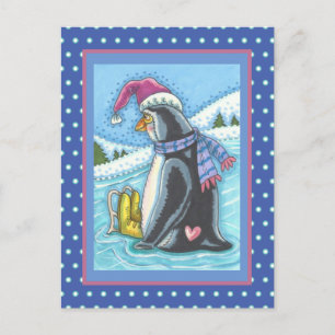 POSTAL PERDONANDO, SOLO CORAZÓN PENGUIN WHIMSY VACACIONES