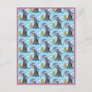POSTAL PERDONANDO, SOLO CORAZÓN PENGUIN WHIMSY VACACIONES