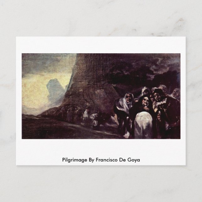 Postal Peregrinación De Francisco De Goya (Anverso)