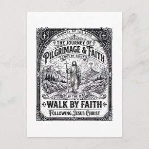 Postal Peregrinación de Jesús Camino Santo Viaje