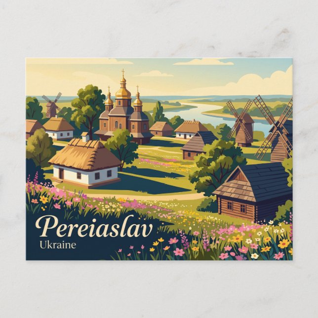 Postal Pereiaslav Ucrania (Anverso)