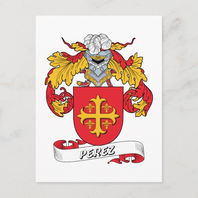 Postal Perez Family Crest (Anverso)