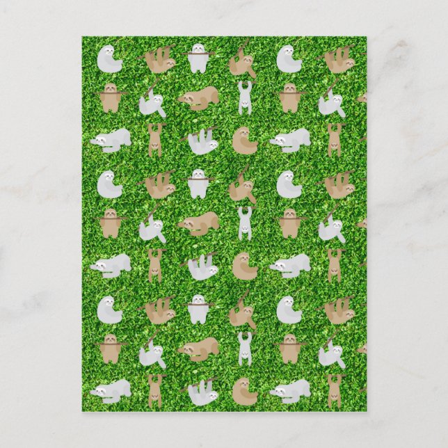 Postal perezosos (Anverso)