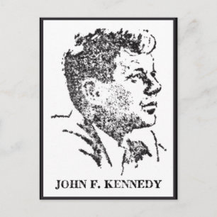 Postal Perfil de 1963 de John F. Kennedy