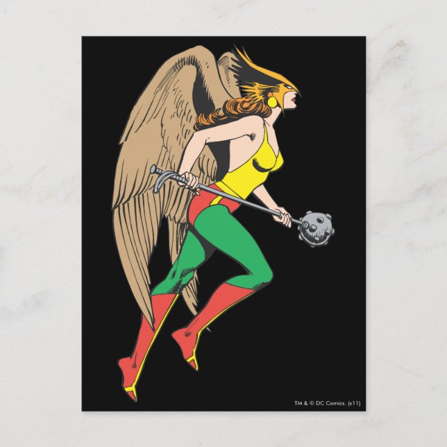 Postal Perfil de Hawkwoman (Anverso)