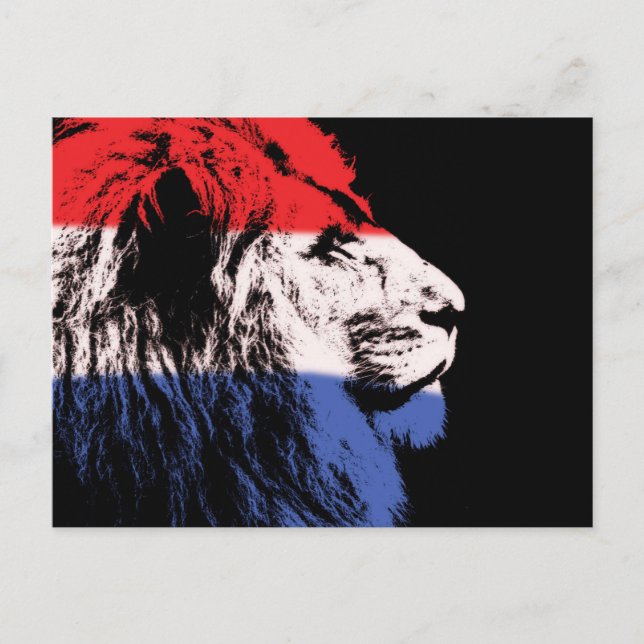 Postal Perfil de león durmiente (Anverso)