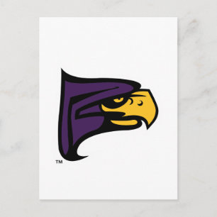 Postal Perfil de mascota del halcón de Hunter College