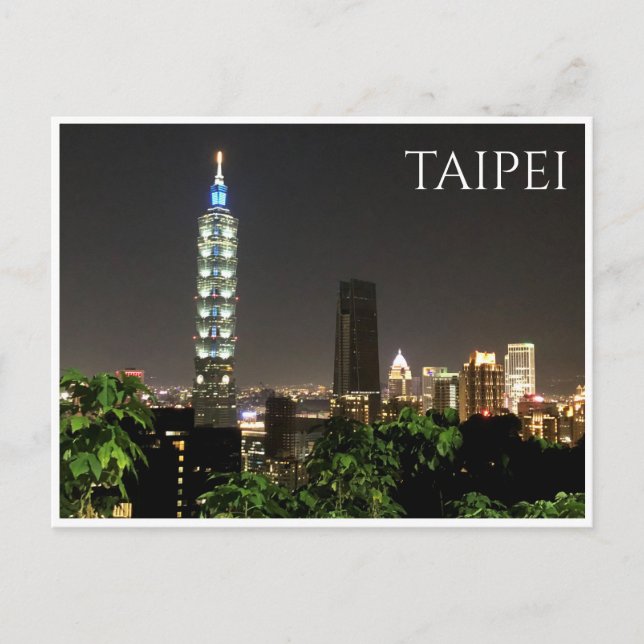 Postal perfil de taipei 101 (Anverso)