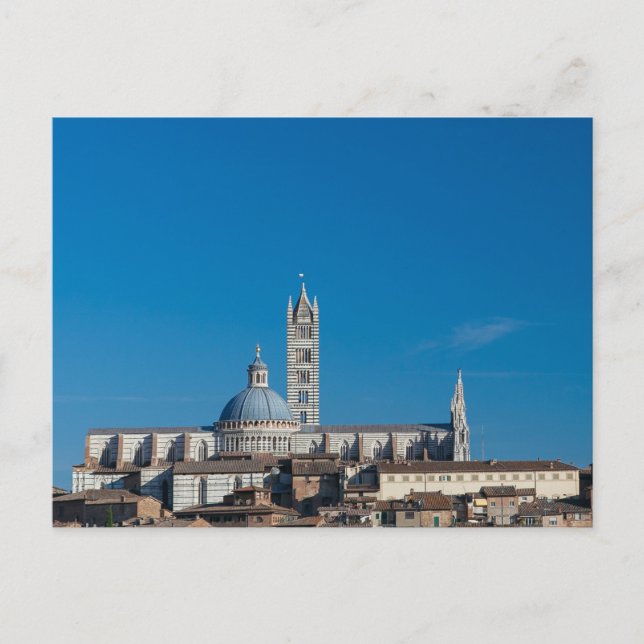 Postal Perfil del Cúpula de Siena, Italia (Anverso)