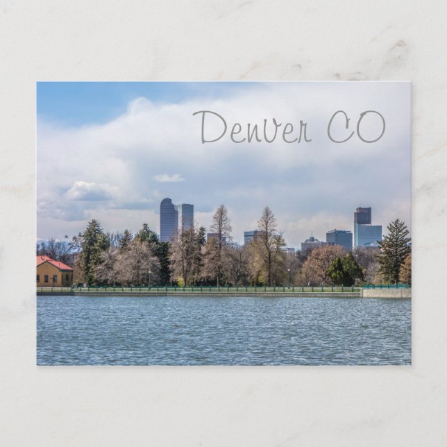 Postal perfil urbano de denver en colorado (Anverso)