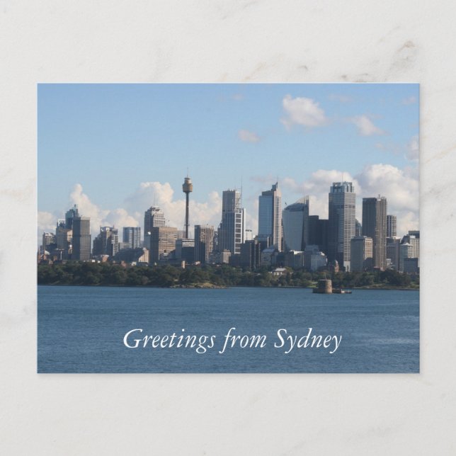 Postal perfil urbano de sydney (Anverso)