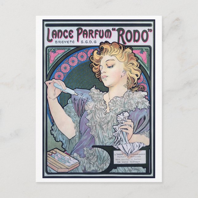 Postal Perfume, Alphonse Mucha (Anverso)