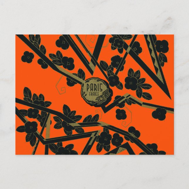 Postal Perfume Art Deco Paris 1925 (Anverso)