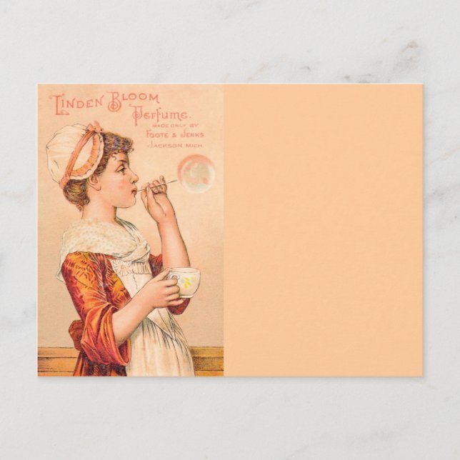 Postal Perfume De Bloom Linden 1893 (Anverso)