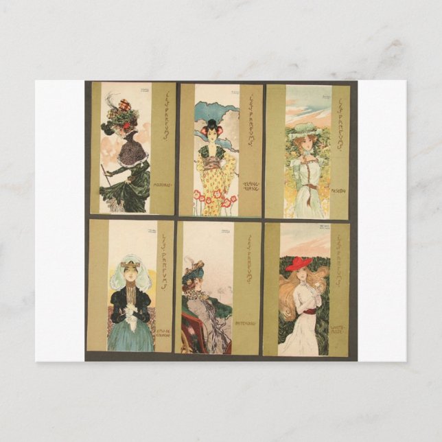 Postal Perfumes de Raphael Kirchner (Anverso)