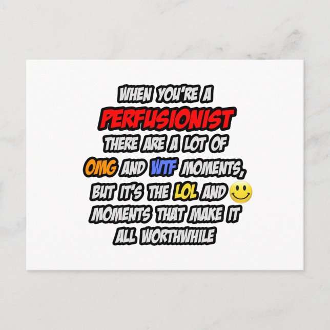 Postal Perfusionista... OMG WTF LOL (Anverso)