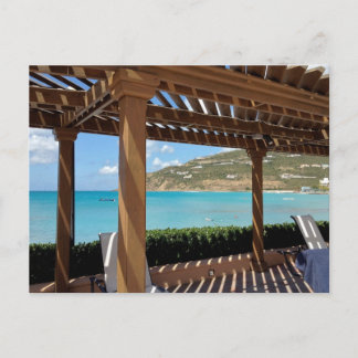 Postal Pérgola junto a la piscina Divi Little Bay SXM