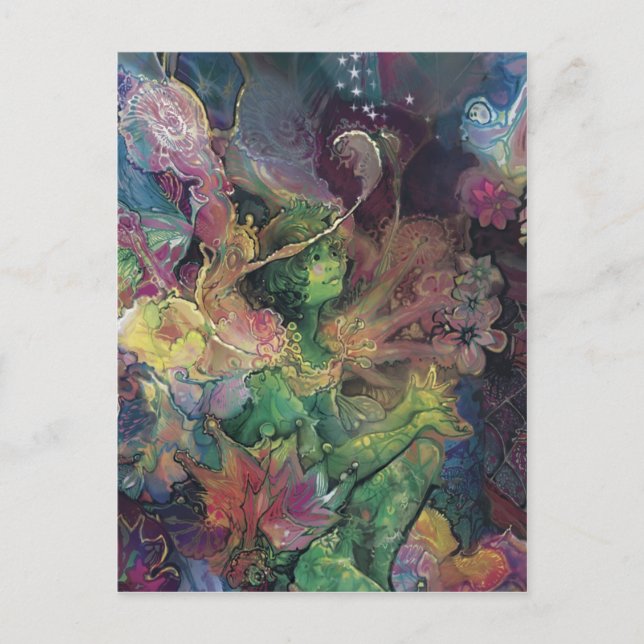 Postal Peridot y Dewdrop Friend*** (Anverso)