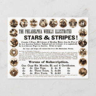 Postal Periódico Philadelphia Weekly 1918 Stars & Stripes