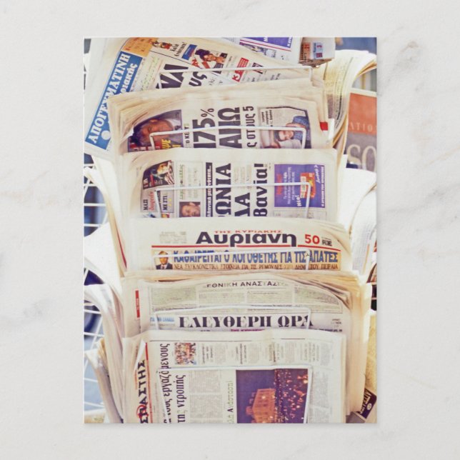 Postal Periódicos de Grecia (Anverso)