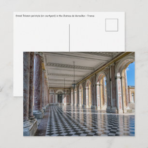 Postal peristilo del Grand Trianon en el palacio de Versa