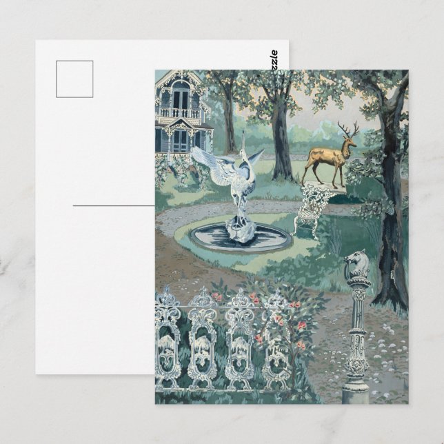Postal Perkins Harnly Eternal Garden Floral Haven (Anverso / Reverso)
