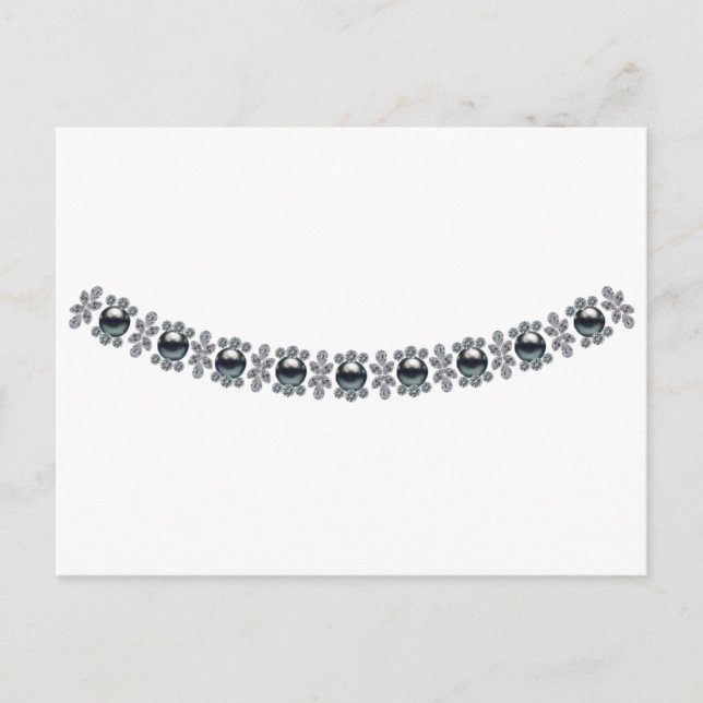 Postal Perlas negras fuertes (Anverso)