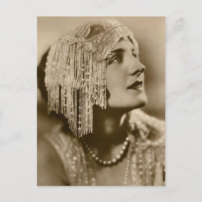 Postal Perlas y moda (Anverso)