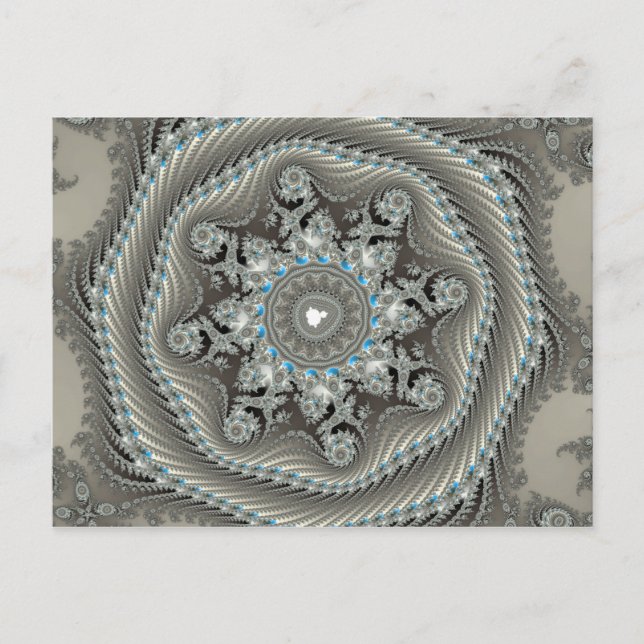 Postal Permafrosting - Postcard fractal (Anverso)