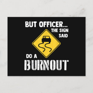 Postal Pero el oficial del Rótulo dijo: "Hagan un incendi