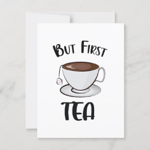 Postal Pero el primer té divertido del té