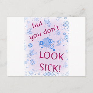 Postal ¡Pero No Pareces Enfermo! Discapacidad Invisible.