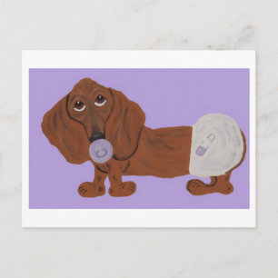 Postal Perrito Dachshund