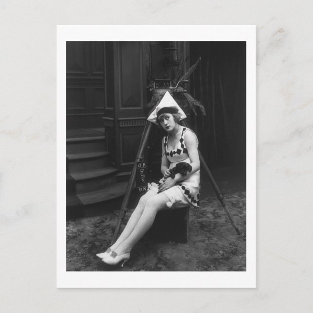 Postal Perro afortunado, 1919 (Anverso)