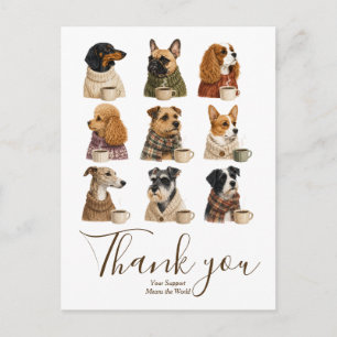 Postal Perro Agradecido Cozy Boutique para amantes del ca