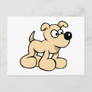 Postal Perro ansioso