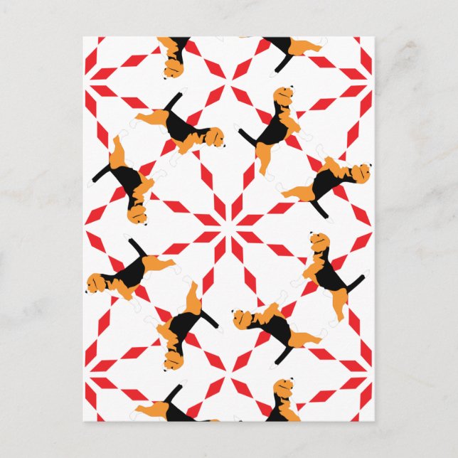 Postal Perro Beagle (Anverso)