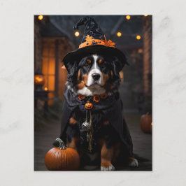 Postal Perro Bernés Spooktacular: un Howl-o-Ween de Hallo