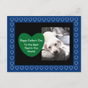 Postal Perro Blanco Lindo Con El Mejor Amigo Papá Día del